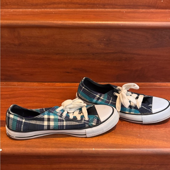 Airwalk Women's Plaid Sneakers - Black, Blue, and Green - Picture 6 of 7